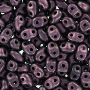 Matubo MiniDuo Beads 4x2.5mm Polychrome - pink olive